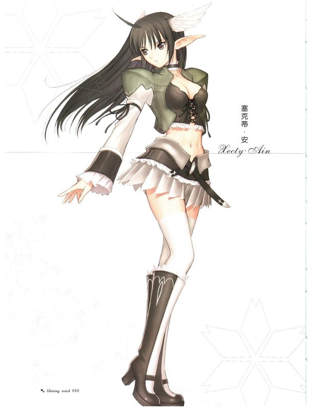 anime elf character design