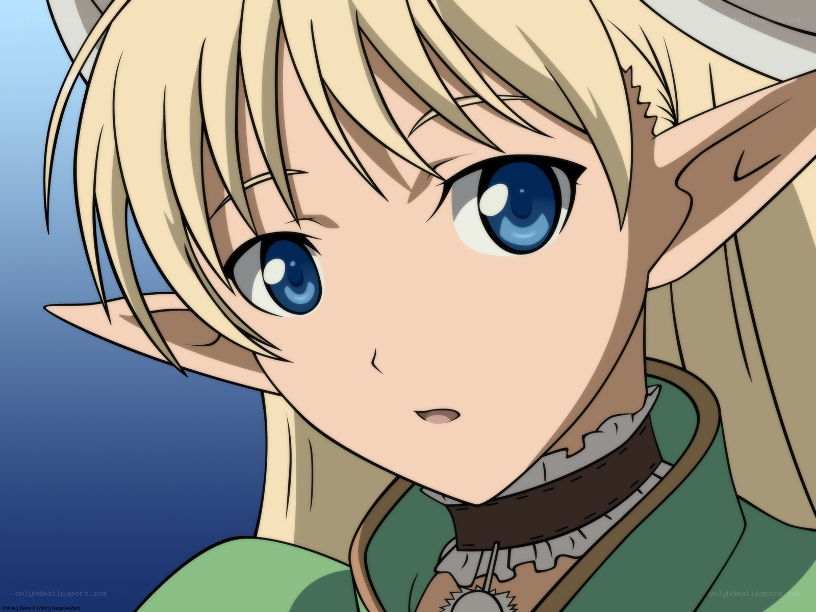 anime elf character portrait