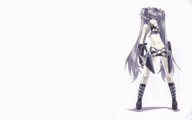 anime elf girl character