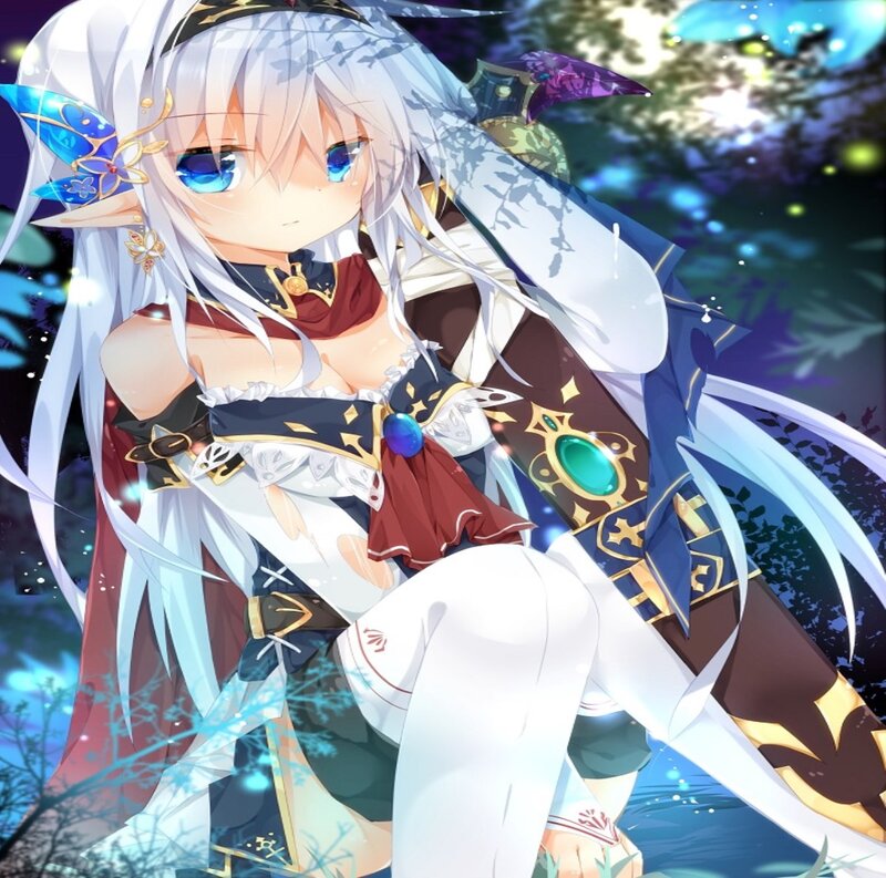 Anime Elf Girl — White