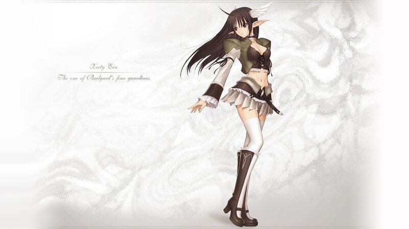 Anime elf guardian character