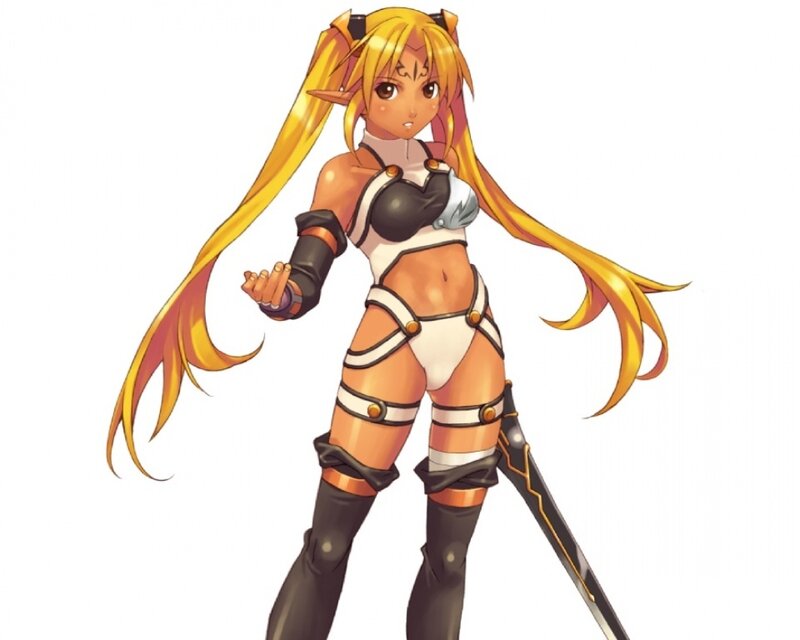 anime elf warrior girl