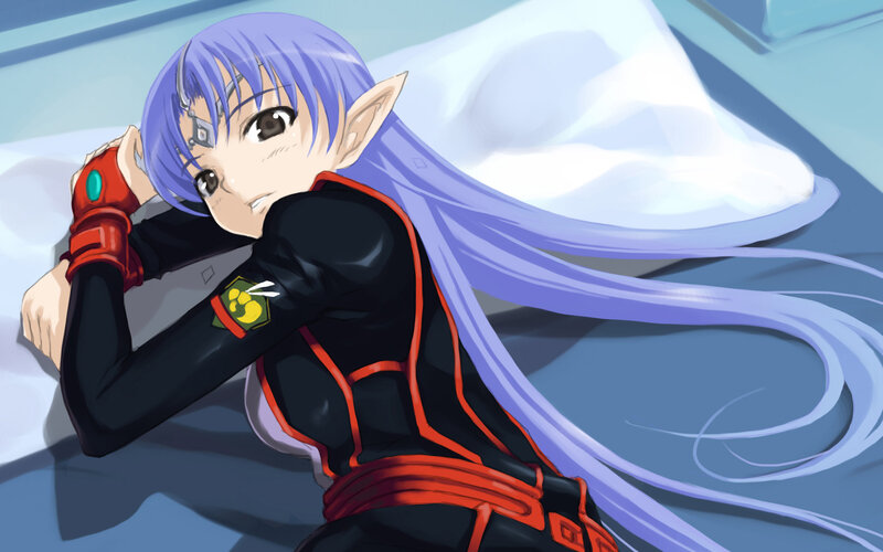 Anime Elf with Purple Hair — Calm