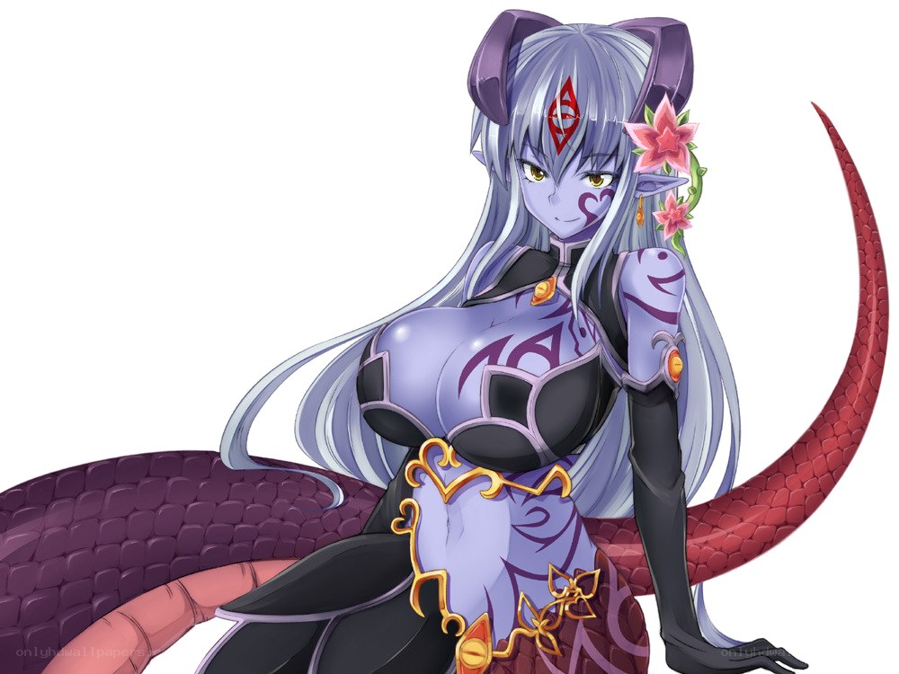 anime elf with snake tail