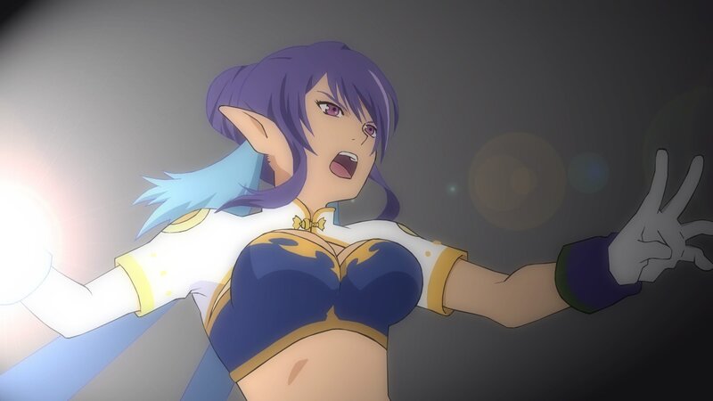 Anime Elf Woman Casting Spell