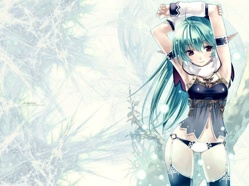 Anime Elf Woman — Green