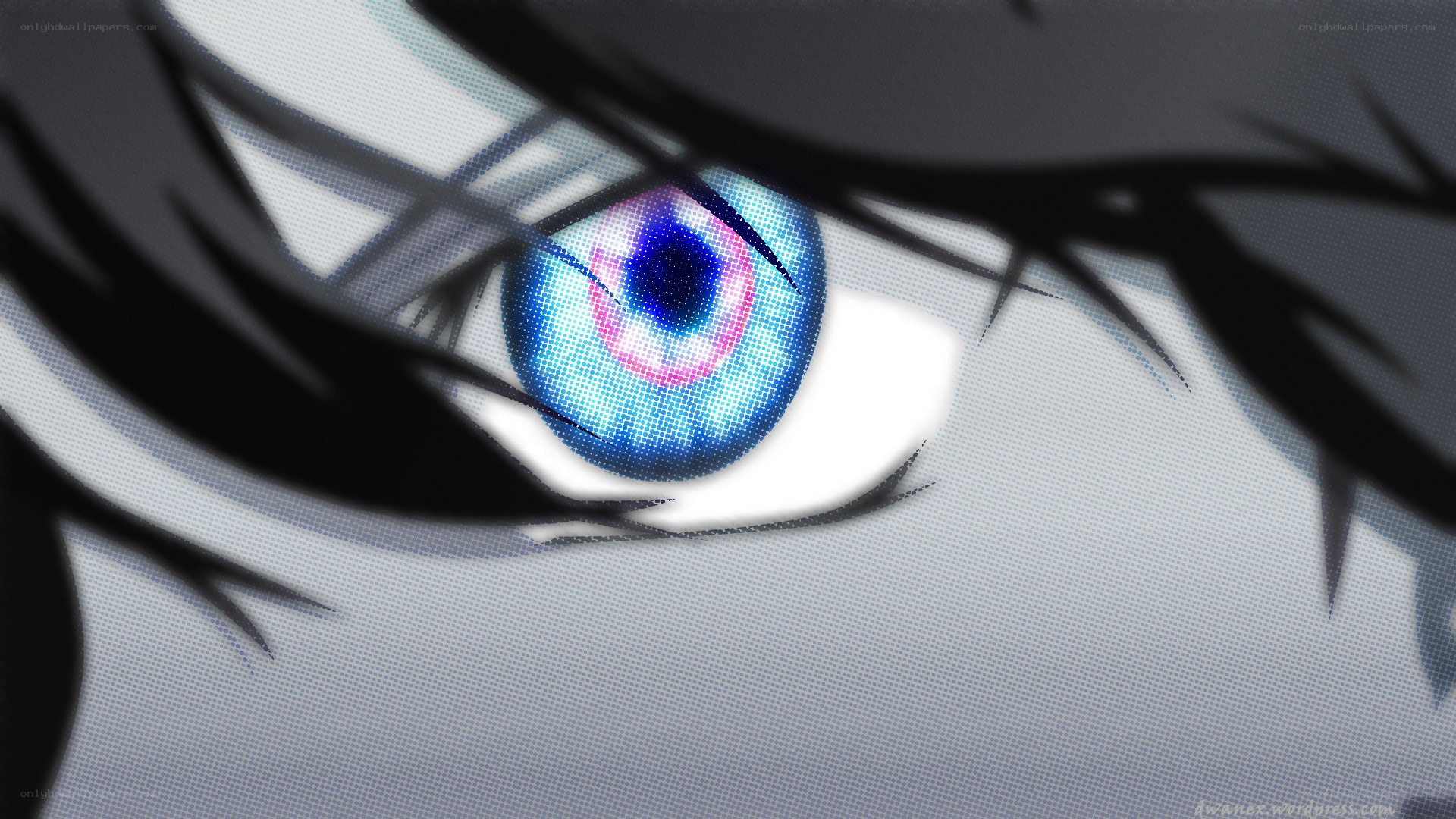anime eye close-up