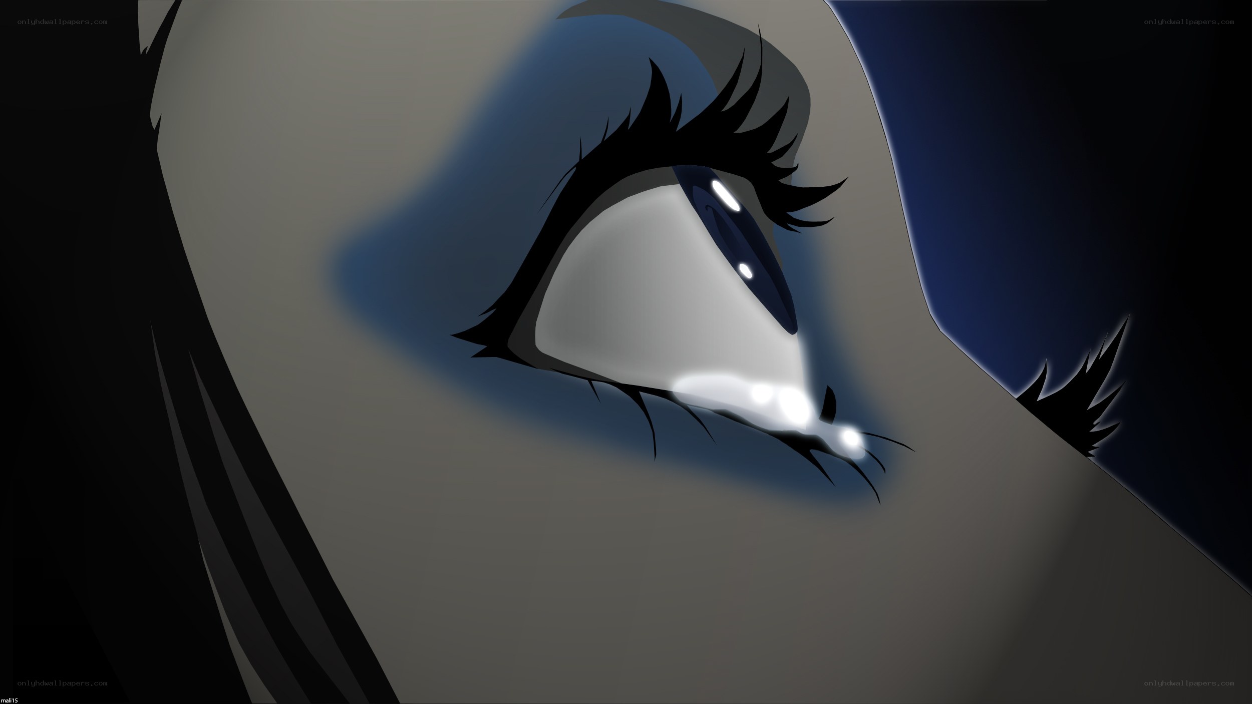 anime eye close-up