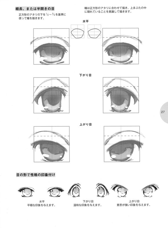 anime eye drawing guide