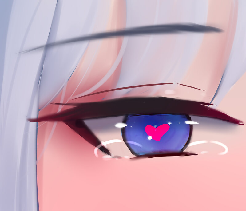 Anime Eye with Heart