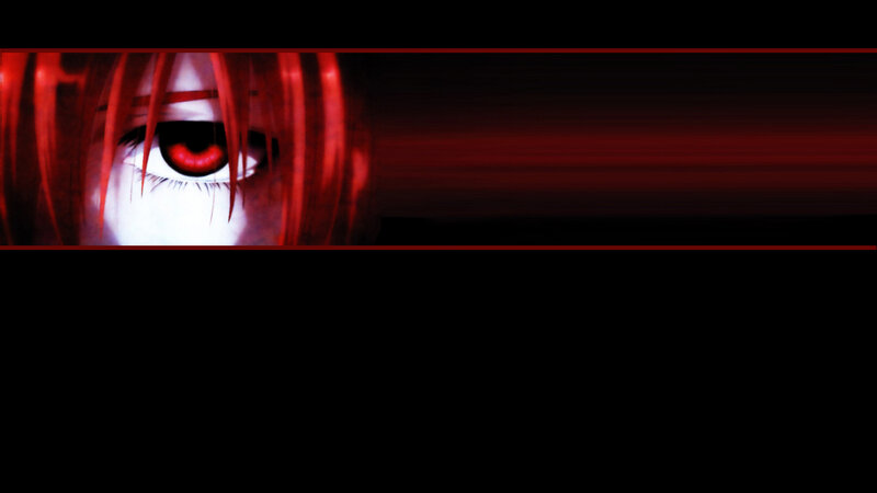 anime eye with red hair