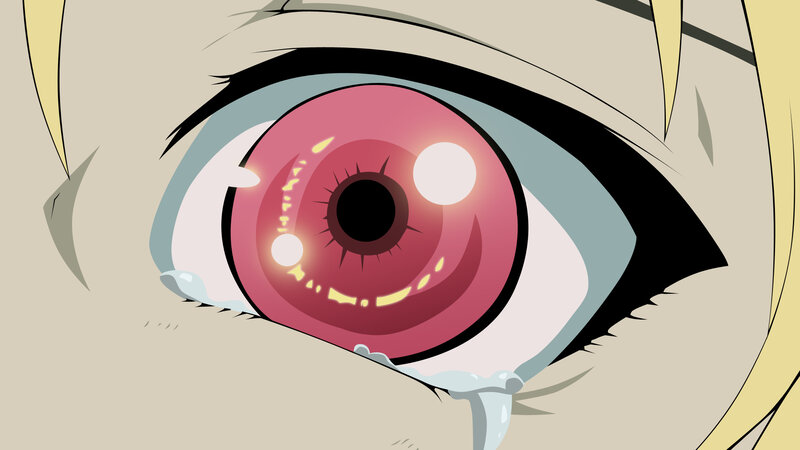 anime eye with tears