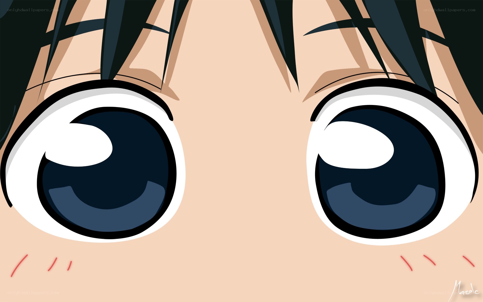 anime eyes close-up