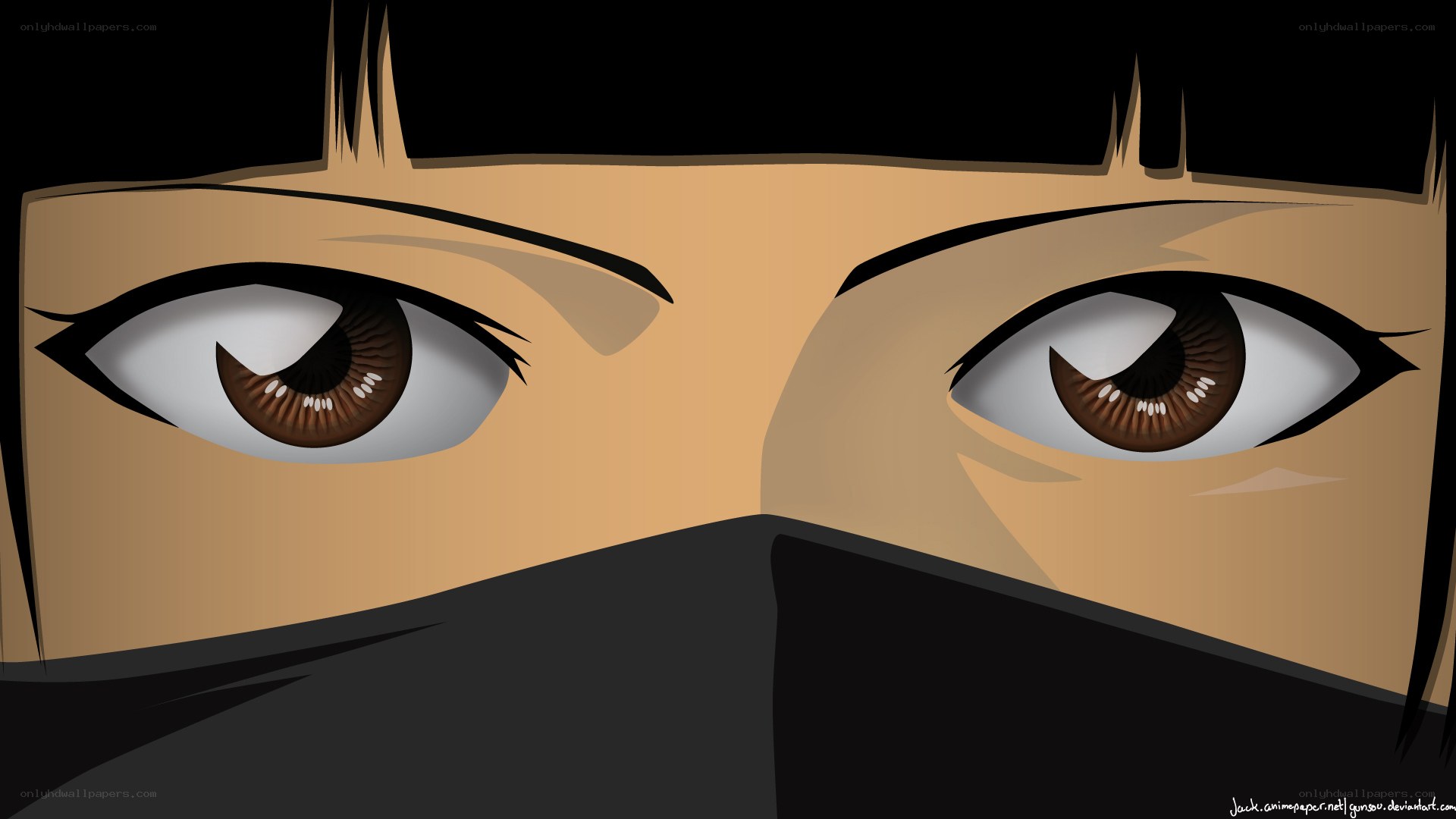 anime eyes close-up