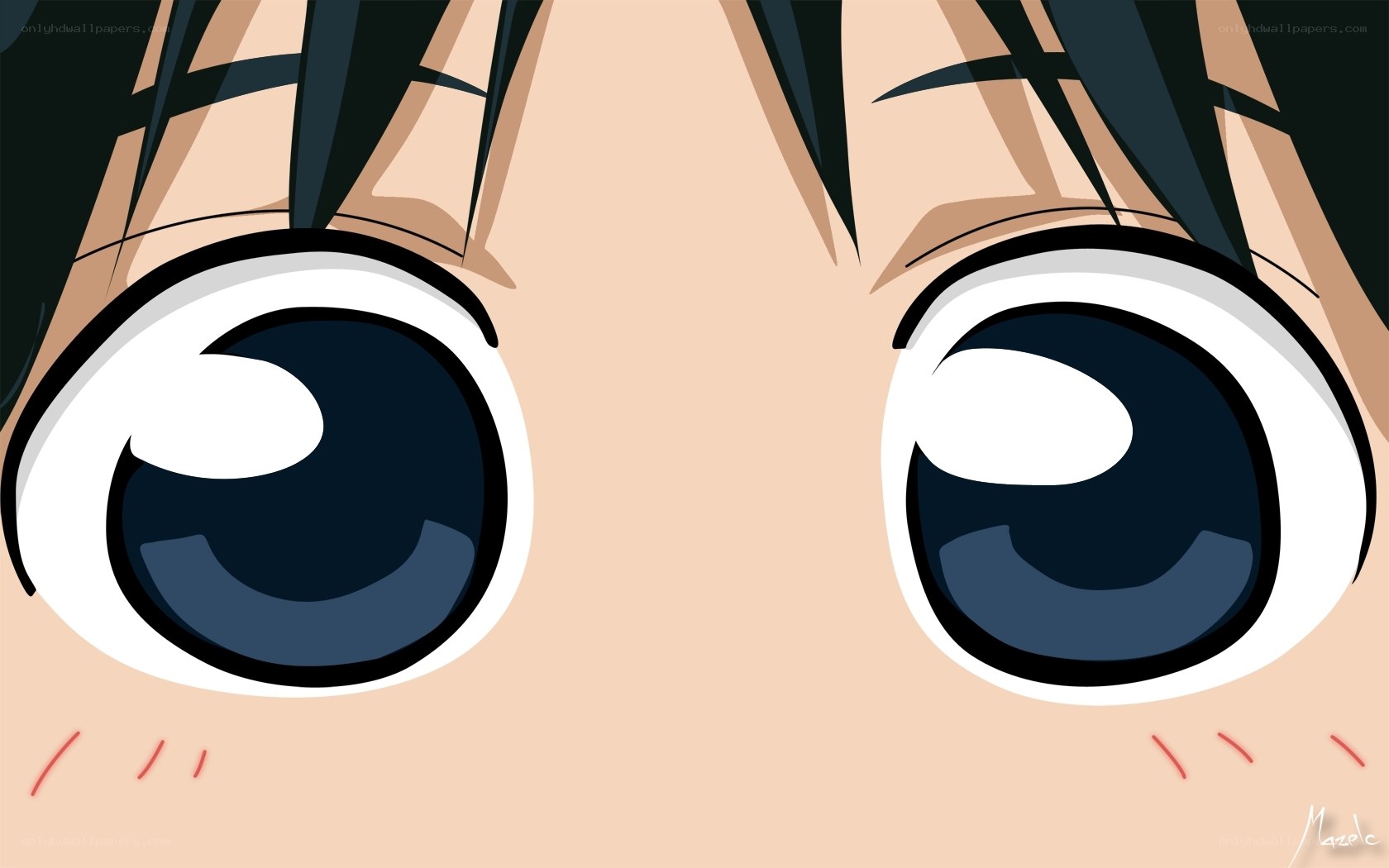 anime eyes close-up