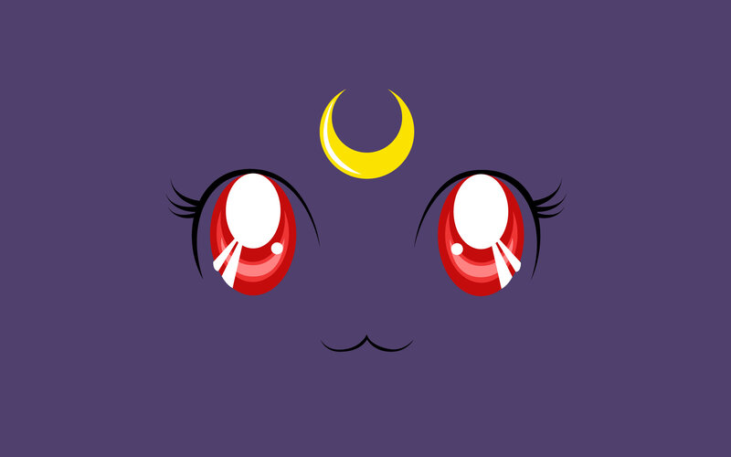 Anime Eyes with Crescent Moon