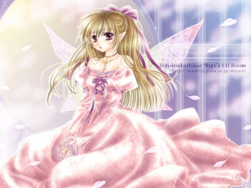 Anime Fairy Girl — Pink, Serene