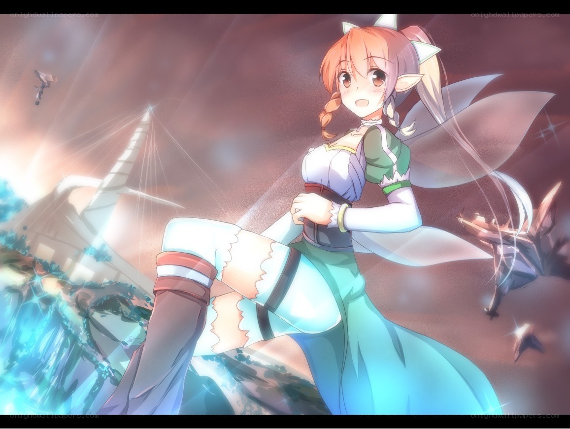 anime fairy in battle