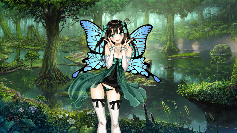 Anime Fairy in Forest