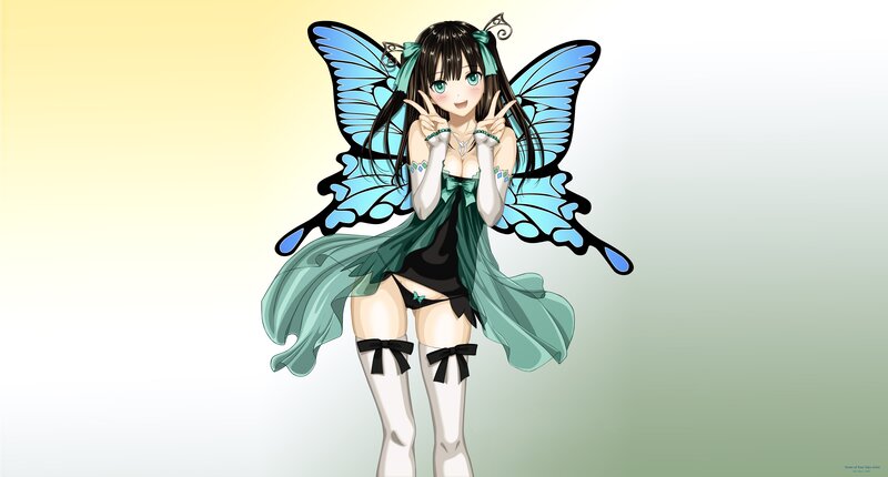 anime fairy with butterfly wings