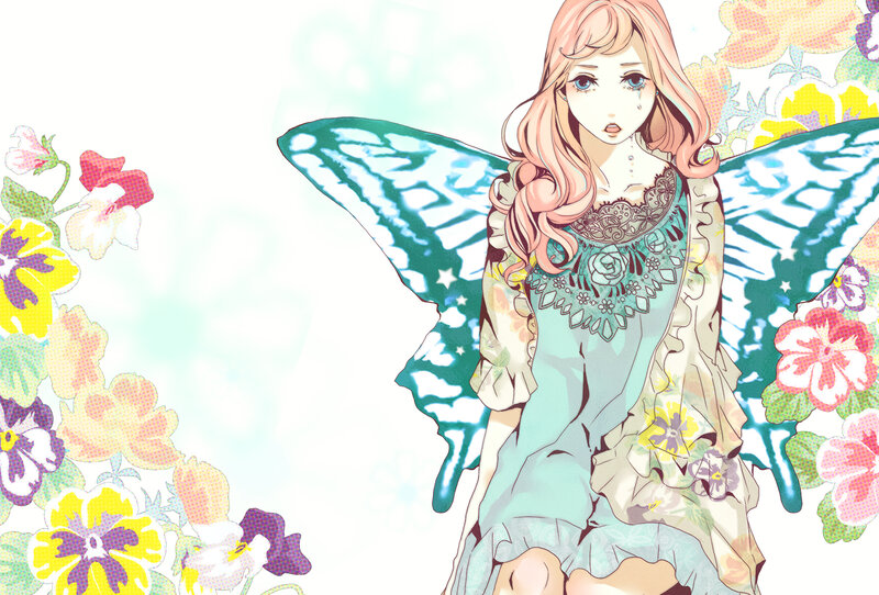 anime fairy with butterfly wings