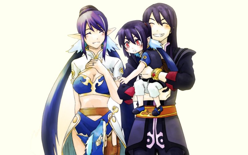 Anime family portrait