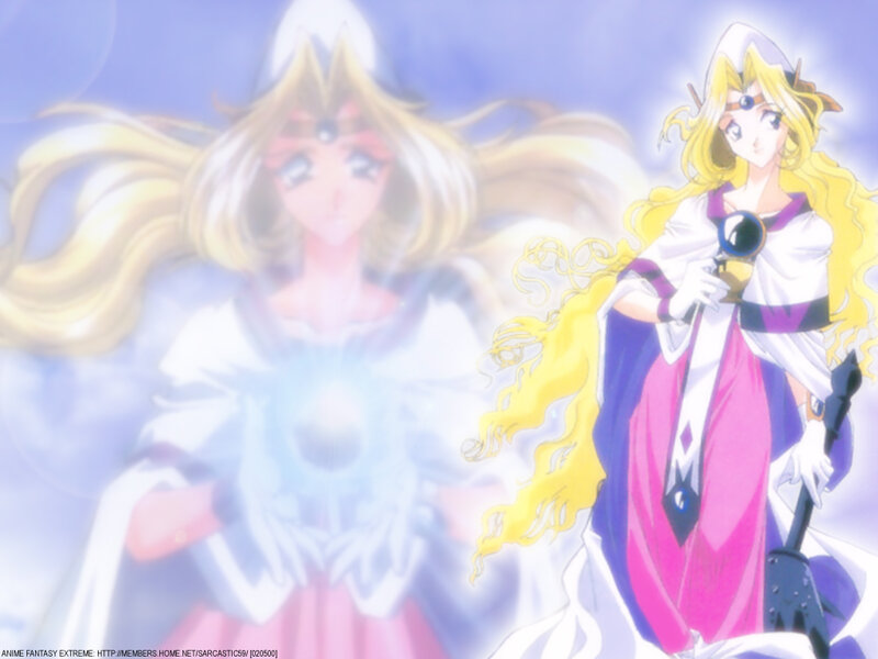 Anime fantasy character with glowing orb