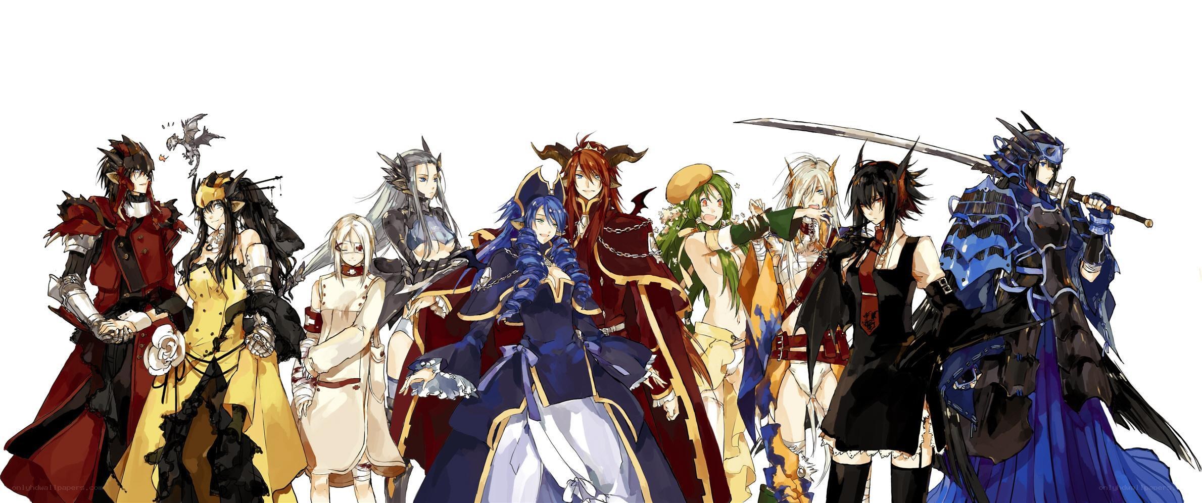 anime fantasy characters group