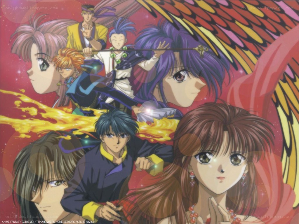 Anime fantasy group portrait