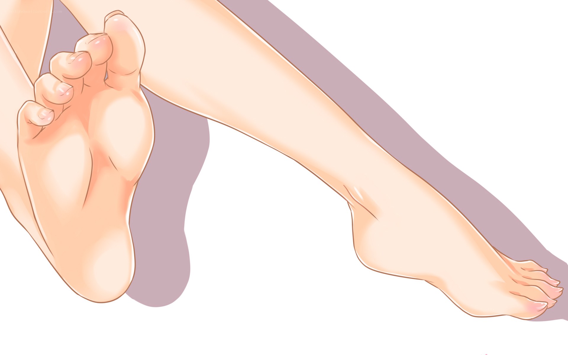 anime feet illustration