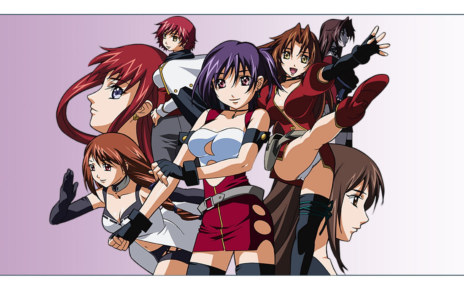 anime female characters group