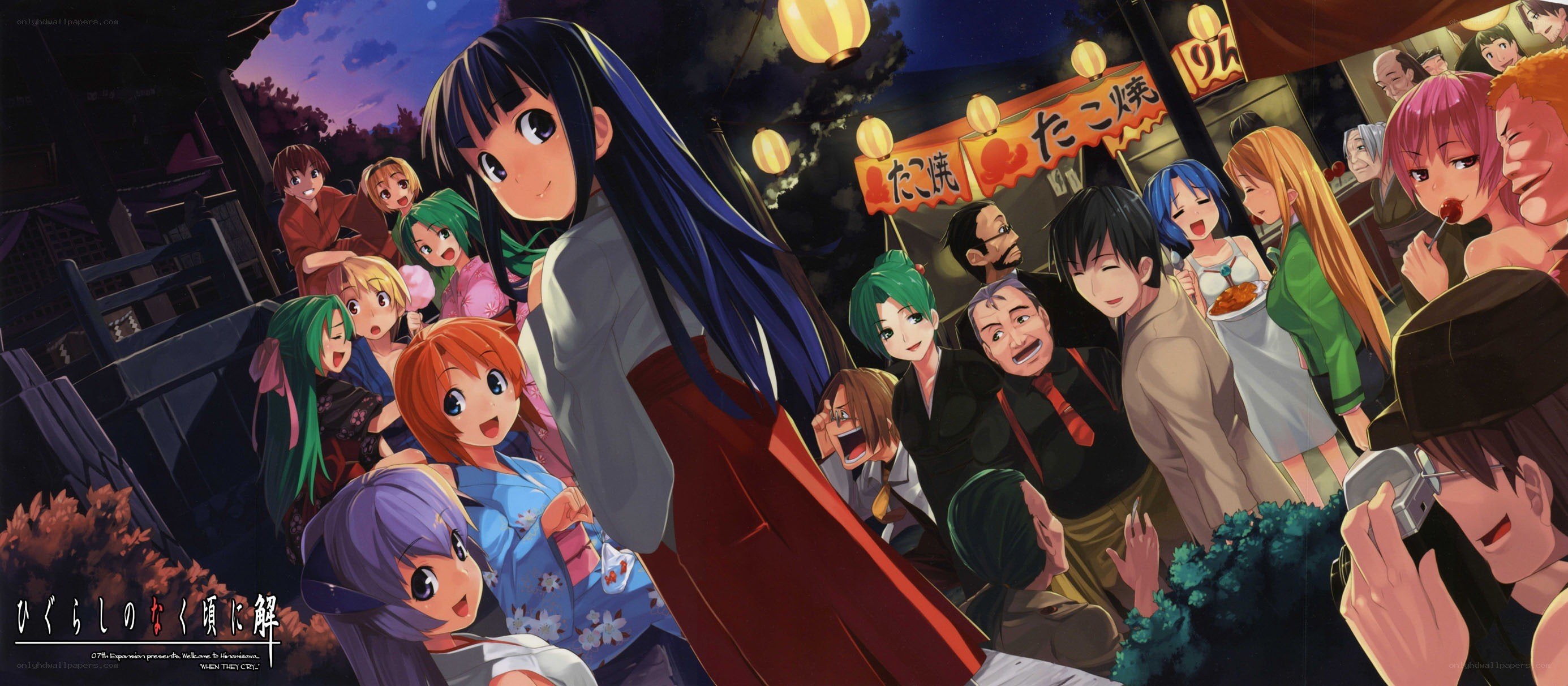 Anime festival crowd scene