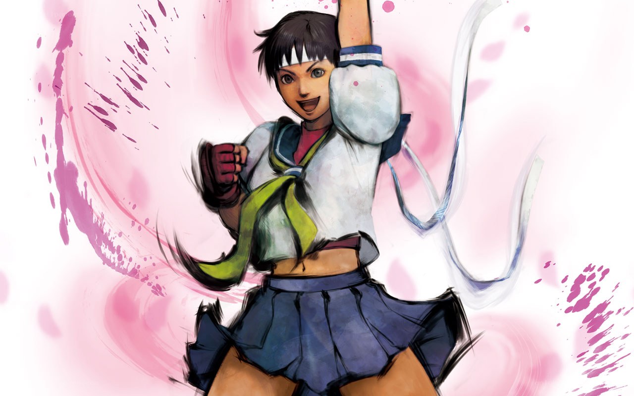 anime fighter in action