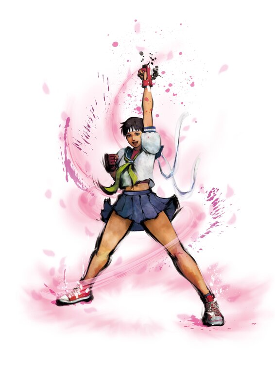 anime fighter in action