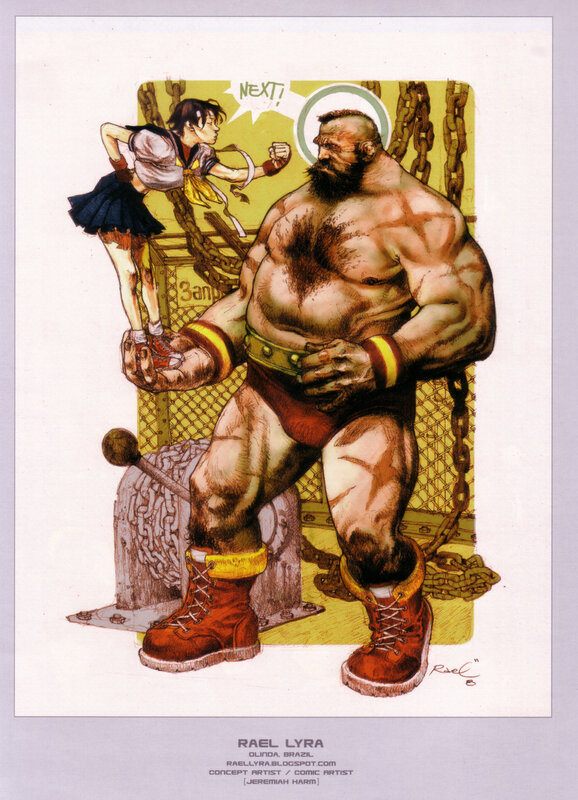 Anime fighter vs giant wrestler