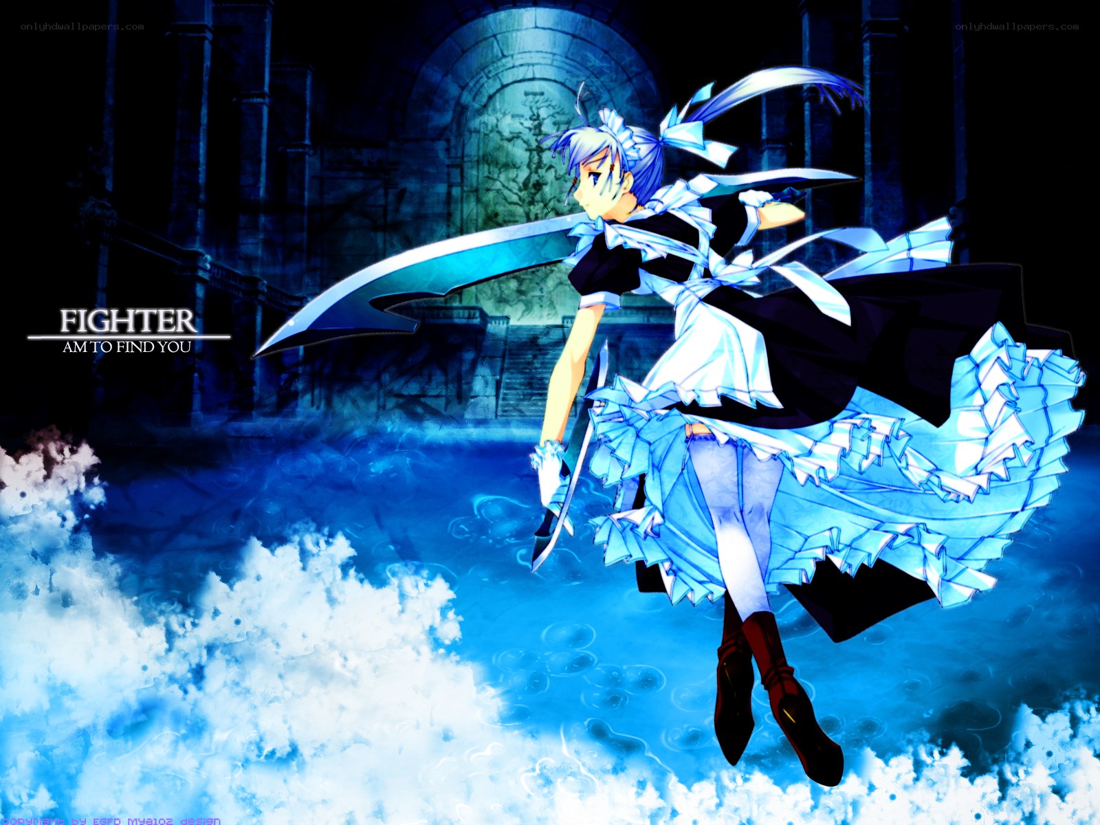anime fighter with sword