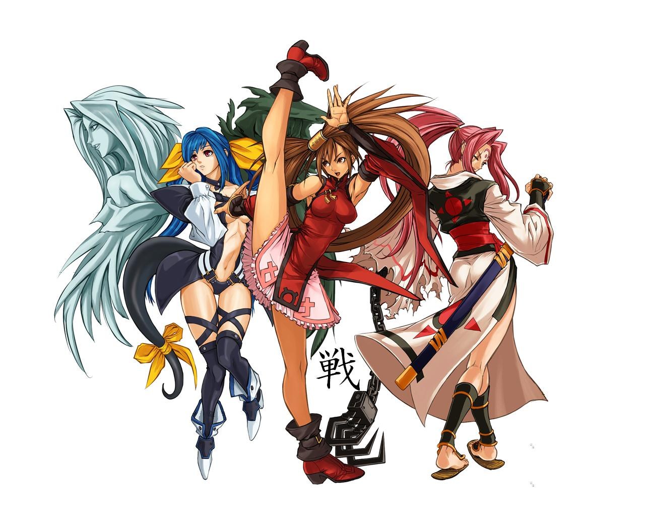 anime fighters in action