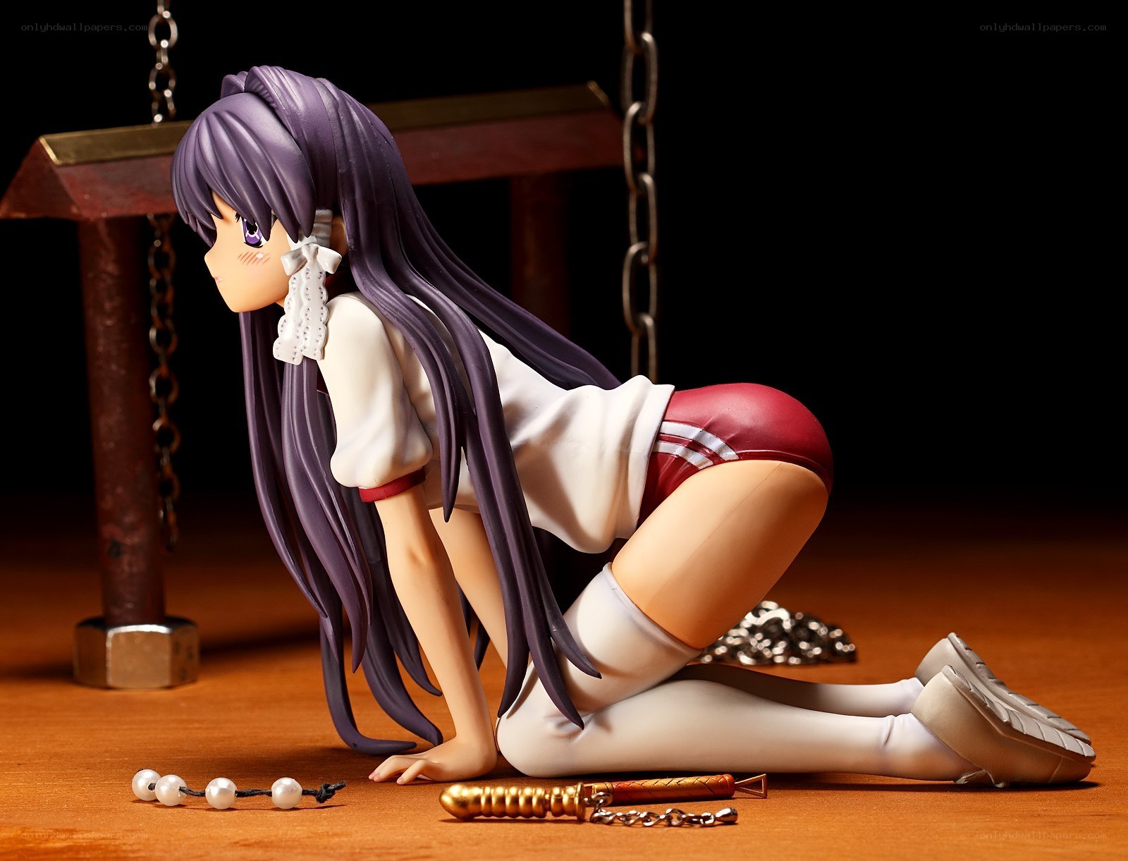 anime figure in school uniform
