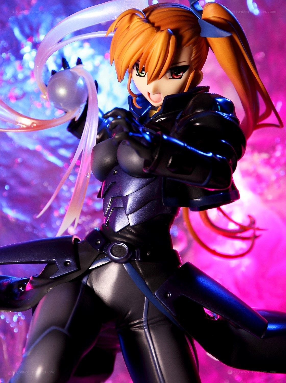 anime figure with glowing weapon