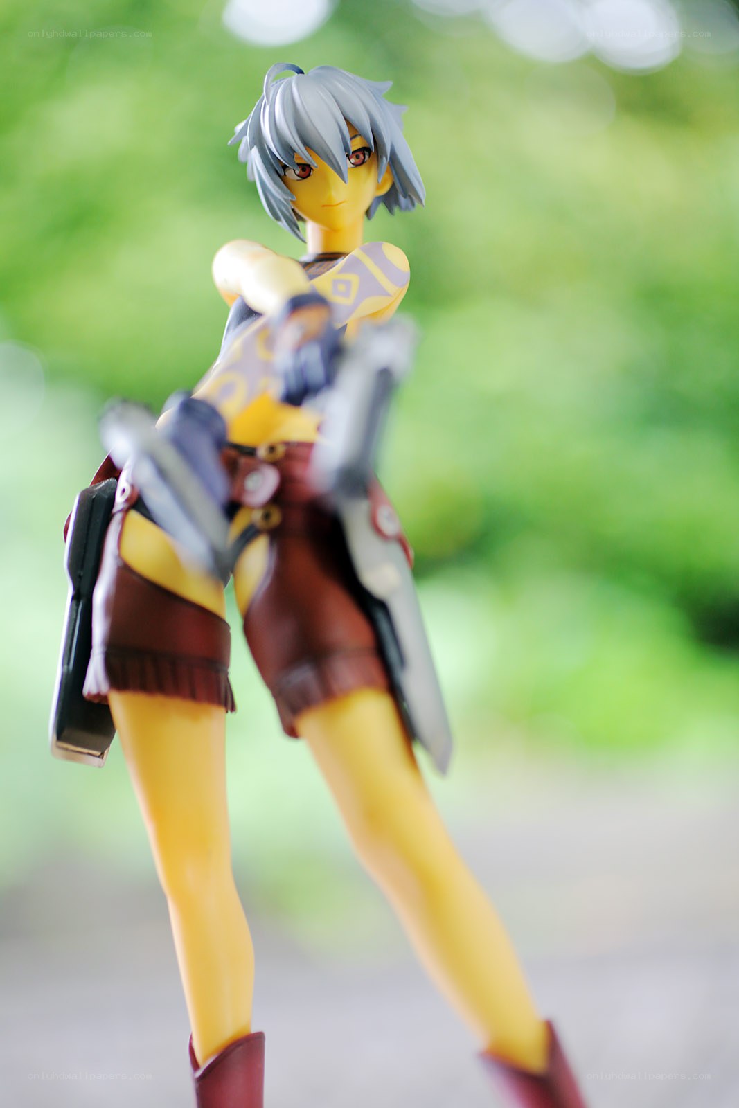 anime figure with guns