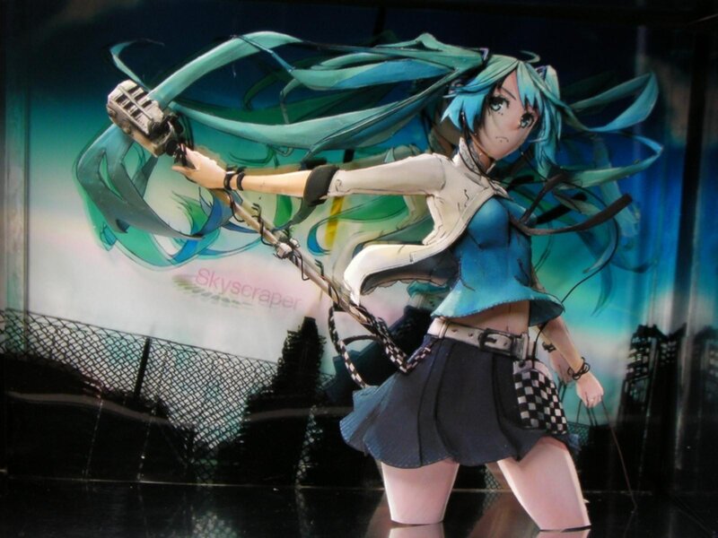 Anime Figure with Microphone