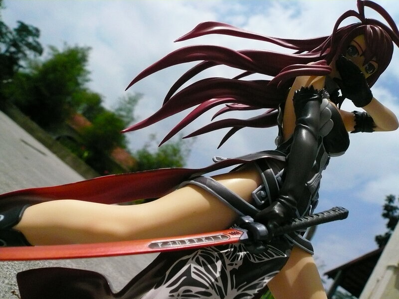 anime figure with red hair