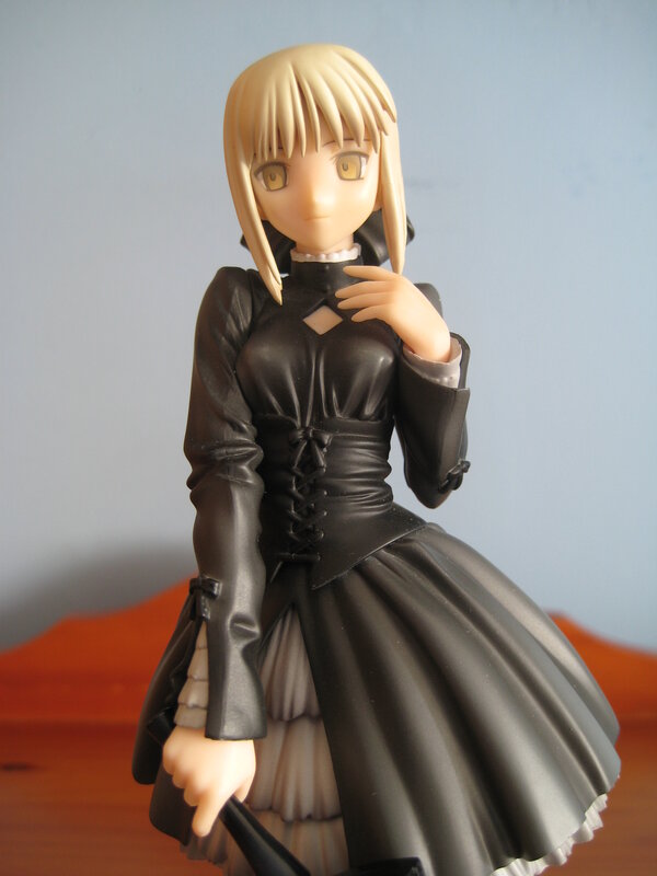 anime figurine in black dress