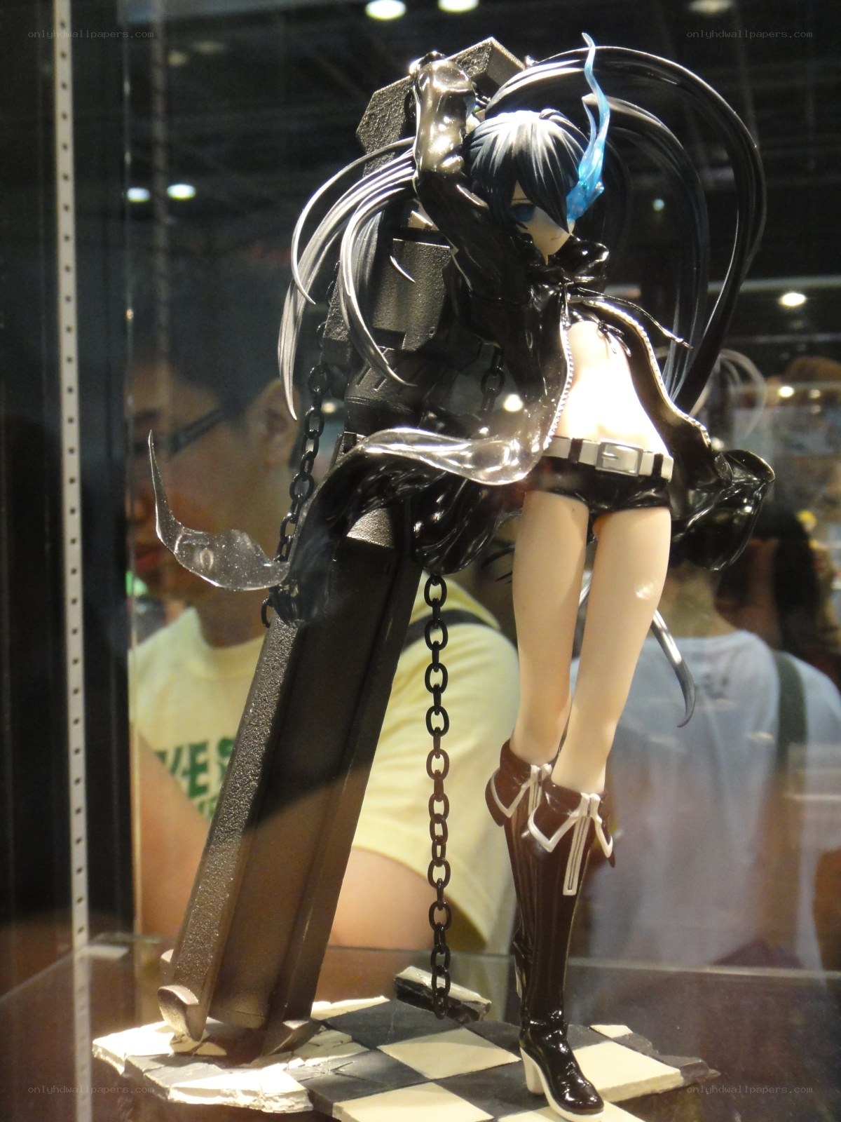 anime figurine in display case
