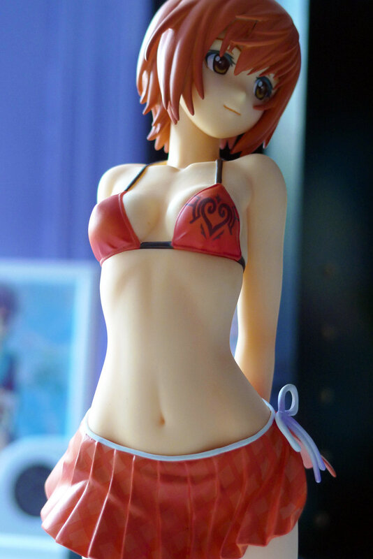 anime figurine in red bikini