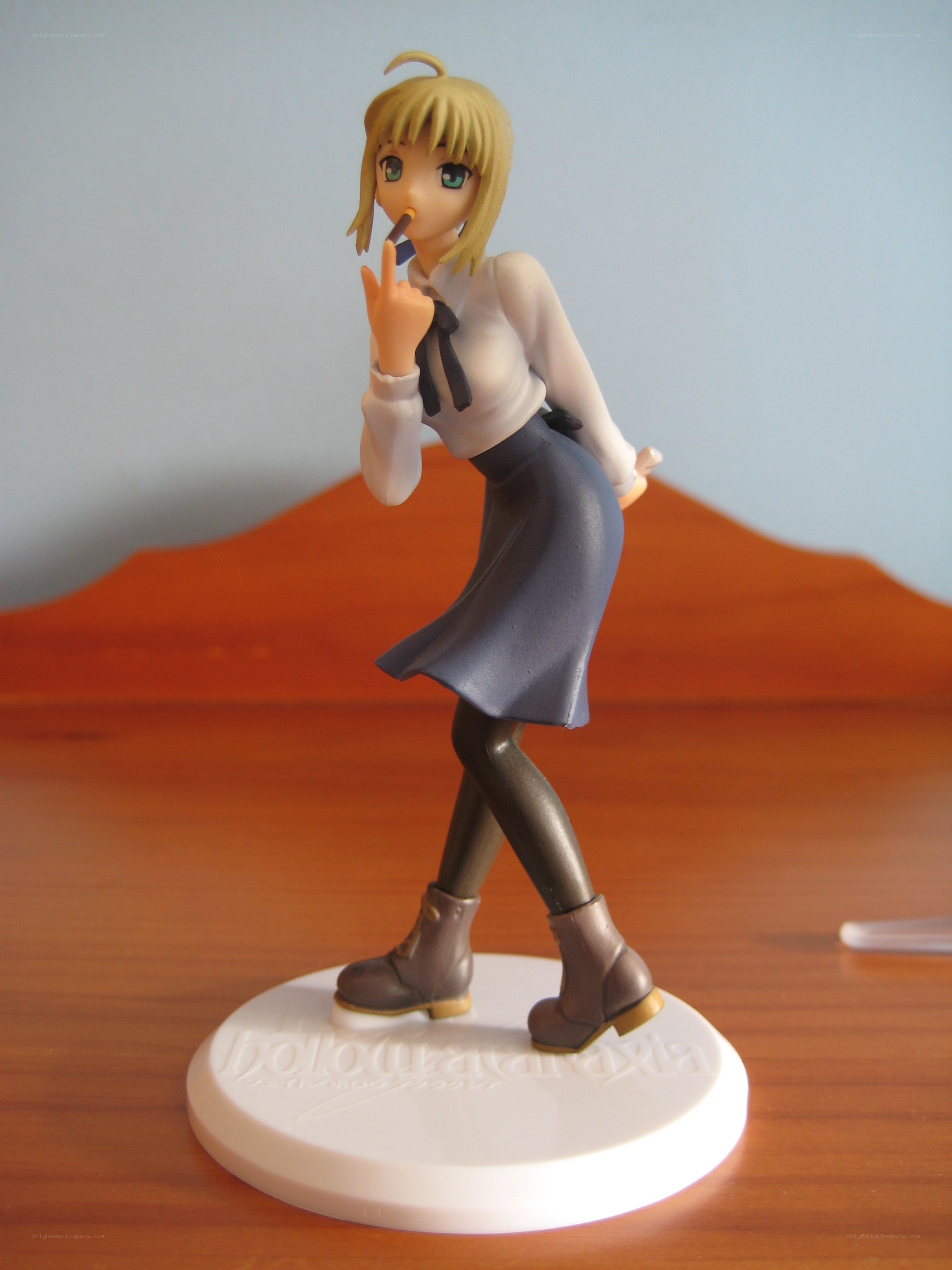 anime figurine on display