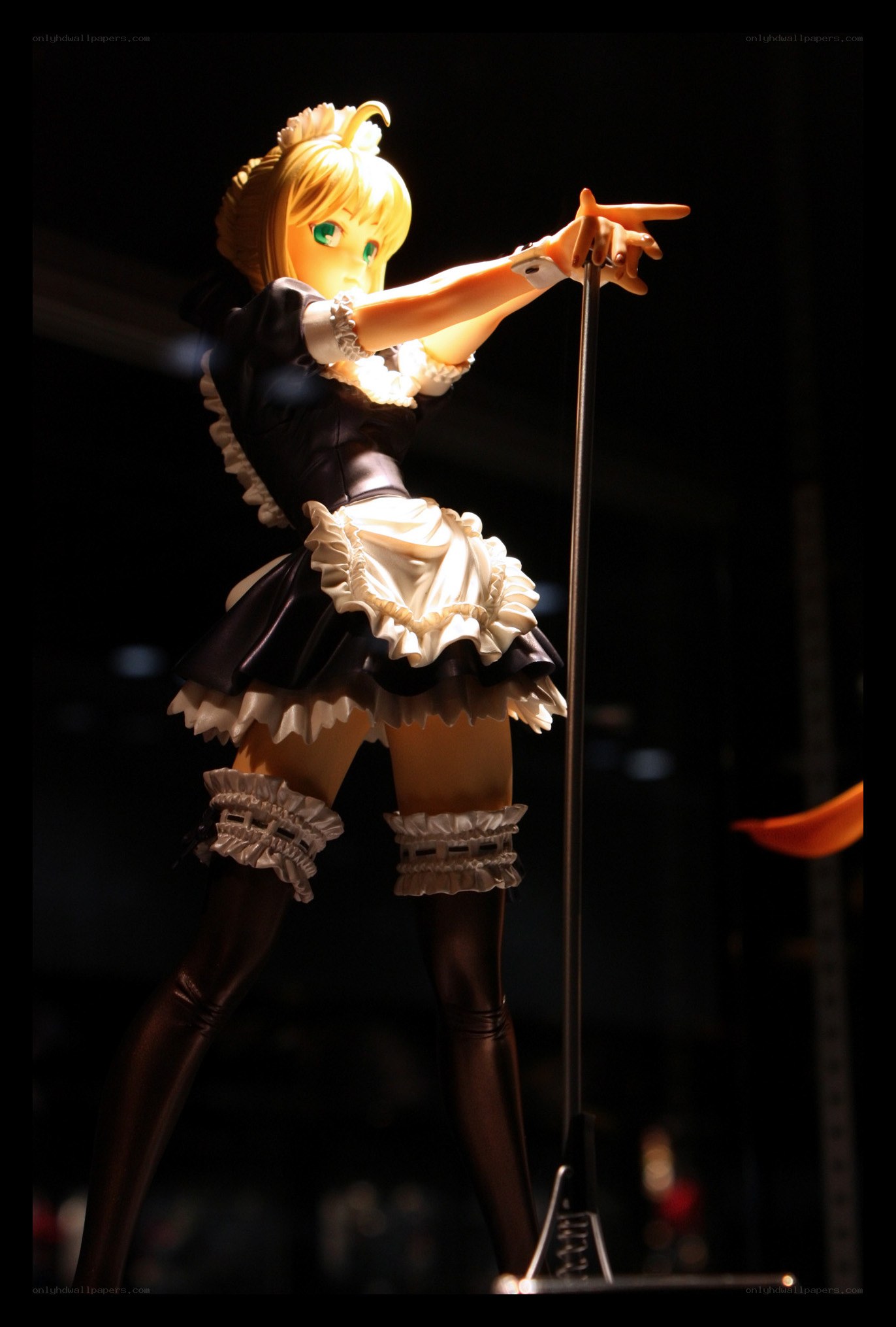 anime figurine on stage
