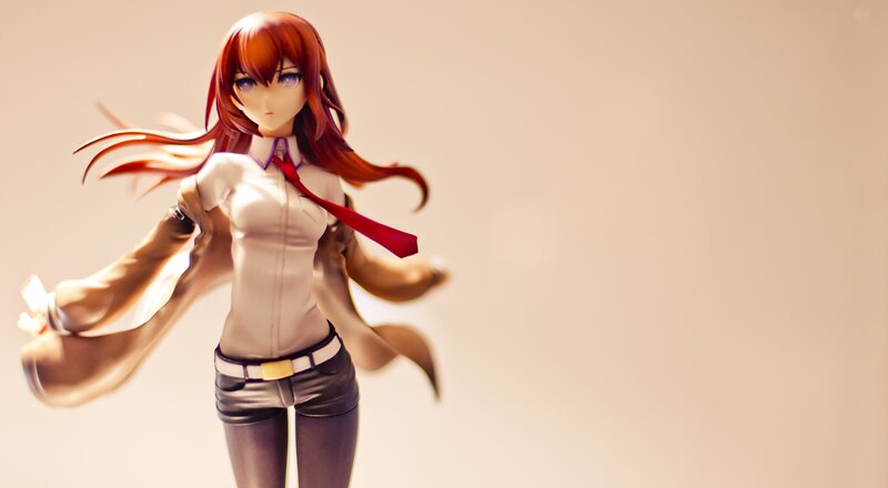 Anime Figurine with Red Hair — Brown