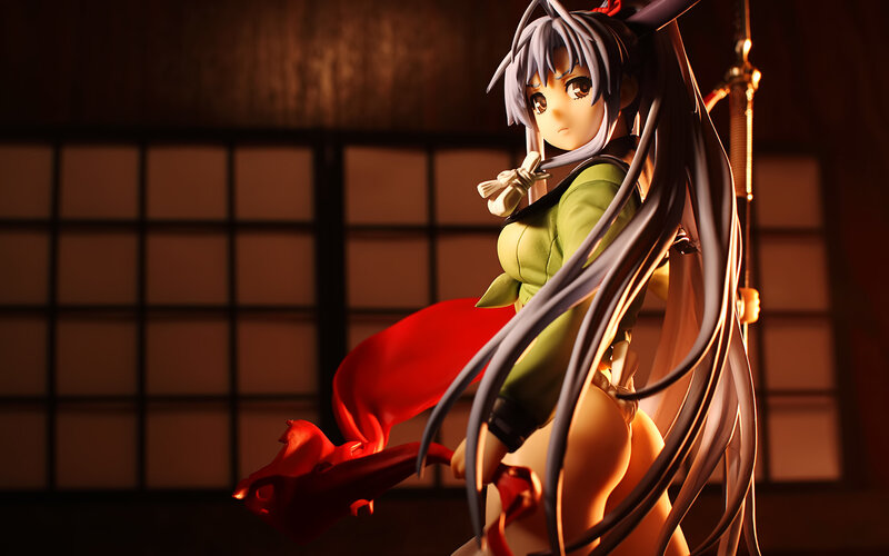 Anime Figurine with Sword — Brown