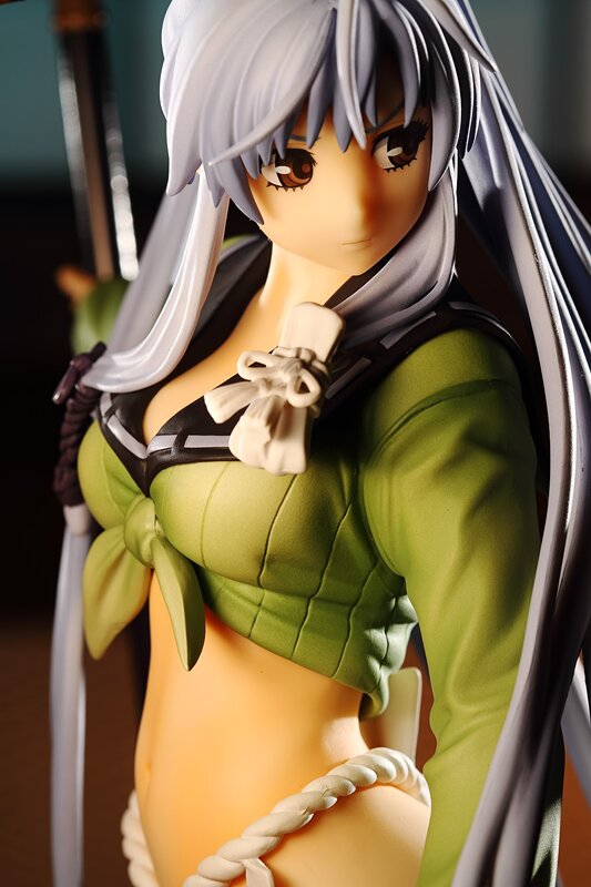Anime Figurine with Sword — Green
